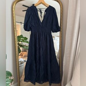 Abercrombie & Fitch Dark Blue Midi Dress